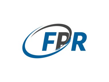 FPR harfi modern zarif logo tasarımı
