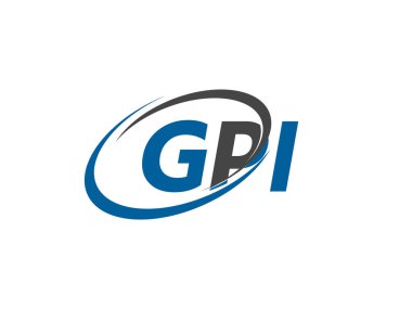 GPI harfi yaratıcı modern logo tasarımı