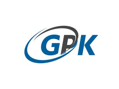 GPK harfi yaratıcı modern logo tasarımı