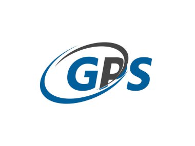 GPS harfi yaratıcı modern zarif logo tasarımı