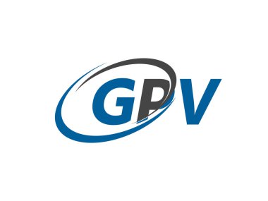 GPV harfi yaratıcı modern logo tasarımı