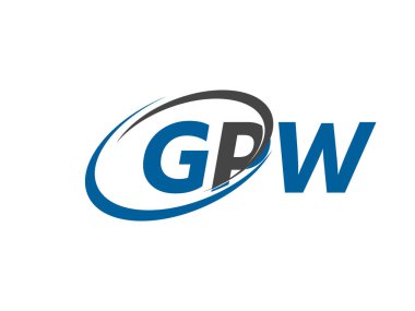 GPW harfi yaratıcı modern logo tasarımı