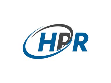HPR harfi yaratıcı modern zarif logo tasarımı