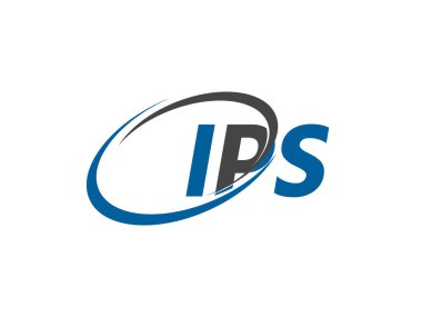 IPS harfi yaratıcı modern zarif logo tasarımı