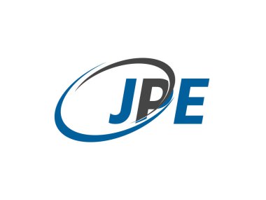 JPE harfi yaratıcı modern logo tasarımı