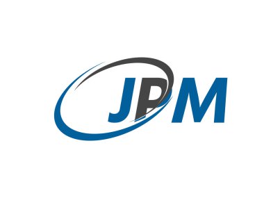 JPM harfi yaratıcı modern zarif logo tasarımı
