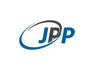 JPP harfi yaratıcı modern zarif logo tasarımı