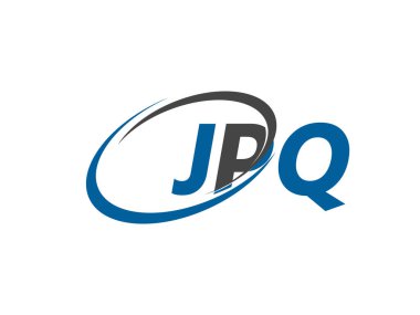 JPQ harfi yaratıcı modern zarif logo tasarımı