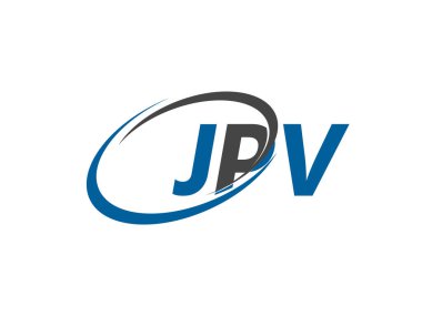 JPV harfi modern zarif logo tasarımı