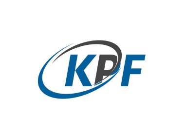 KPF harfi yaratıcı modern logo tasarımı