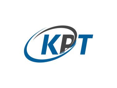 KPT harfi yaratıcı modern logo tasarımı