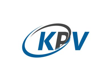 KPV harfi yaratıcı modern logo tasarımı