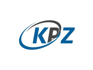 KPZ harfi yaratıcı modern logo tasarımı