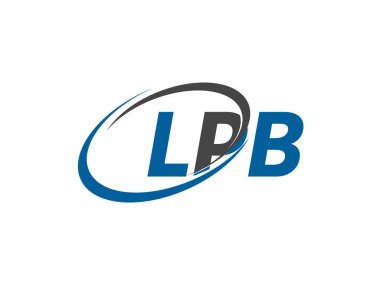 LPB harfi yaratıcı modern zarif logo tasarımı