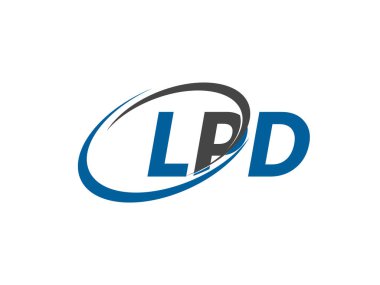 LPD mektup yaratıcı modern zarif logo tasarımı