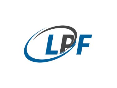 LPF harfi modern zarif logo tasarımı