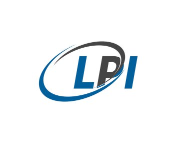 LPI harfi modern zarif logo tasarımı