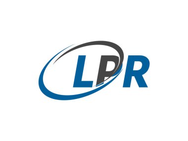 LPR mektup yaratıcı modern zarif logo tasarımı