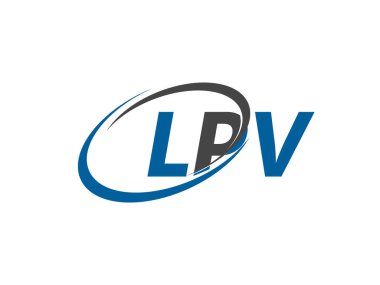 LPV harfi modern zarif logo tasarımı