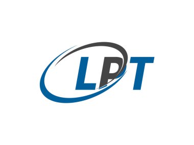 LPT harfi yaratıcı modern logo tasarımı