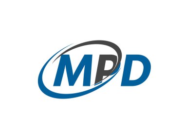 MPD mektup yaratıcı modern zarif logo tasarımı