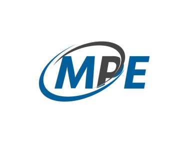 MPE harfi yaratıcı modern zarif logo tasarımı