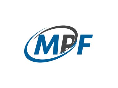 MPF harfi yaratıcı modern zarif logo tasarımı