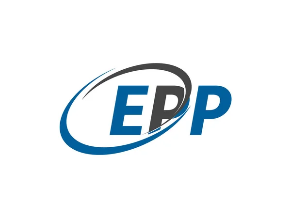 Γράμμα Epp Δημιουργικό Μοντέρνο Κομψό Σχεδιασμό Λογότυπου — Διανυσματικό Αρχείο