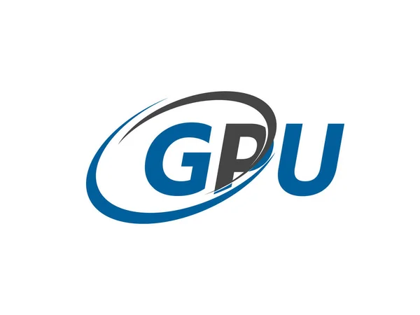 Gpu Carta Creativa Moderno Elegante Logotipo Diseño — Vector de stock