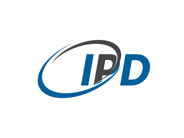 Diseño Elegante Creativo Del Logotipo Letra Ipd — Archivo Imágenes Vectoriales