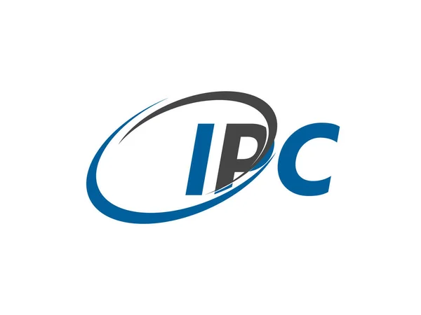 Ipc Carta Criativo Moderno Design Elegante Logotipo — Vetor de Stock