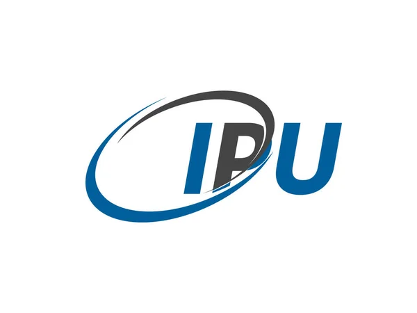 Ipu Carta Criativo Moderno Design Elegante Logotipo — Vetor de Stock