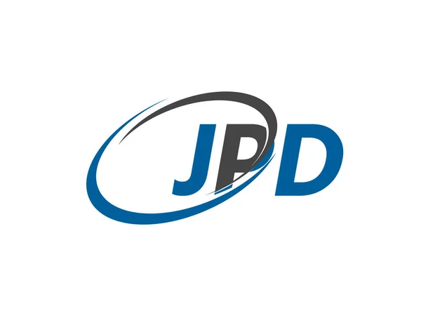 Jpd Mektup Yaratıcı Modern Zarif Logo Tasarımı — Stok Vektör
