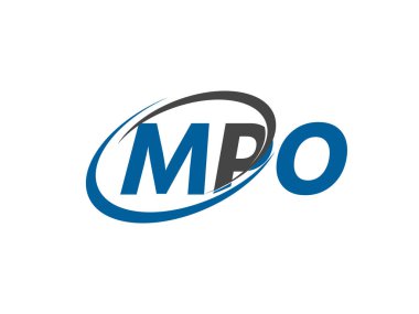 MPO harfi yaratıcı modern zarif logo tasarımı
