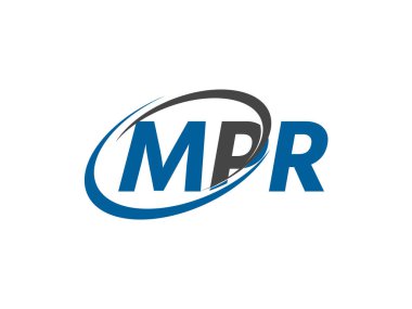 MPR harfi yaratıcı modern zarif logo tasarımı