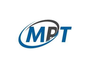 MPT harfi yaratıcı modern zarif logo tasarımı
