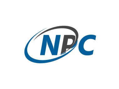 NPC harfi yaratıcı modern logo tasarımı