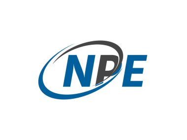 NPE harfi yaratıcı modern logo tasarımı
