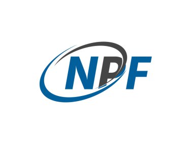 NPF harfi modern zarif logo tasarımı