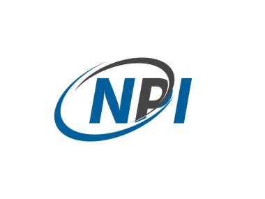 NPI harfi yaratıcı modern logo tasarımı