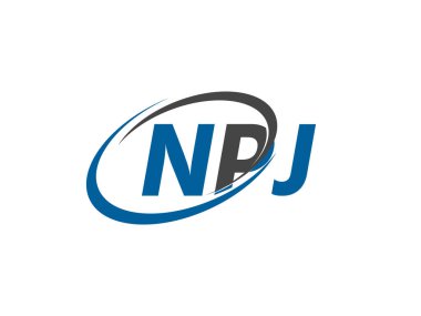 NPJ harfi yaratıcı modern logo tasarımı