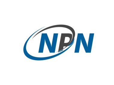 NPN harfi yaratıcı modern logo tasarımı