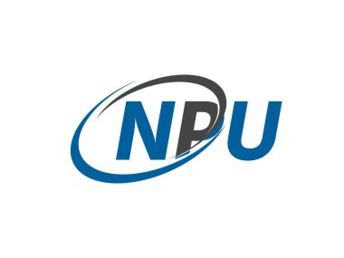 NPU harfi modern zarif logo tasarımı