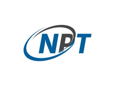 NPT harfi yaratıcı modern logo tasarımı