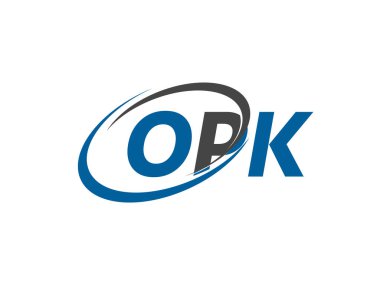 OPK harfi yaratıcı modern zarif logo tasarımı