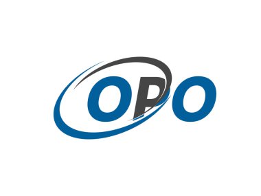 OPO harfi yaratıcı modern zarif logo tasarımı