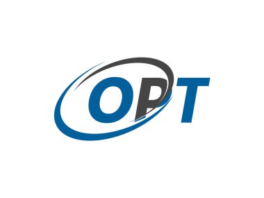 OPT harfi yaratıcı modern zarif logo tasarımı