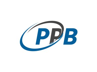 PPB harfi yaratıcı modern zarif logo tasarımı