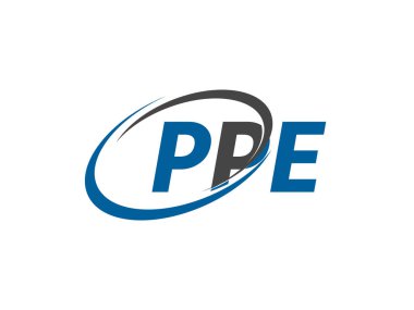 PPE harfi yaratıcı modern zarif logo tasarımı