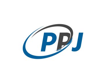 PPJ harfi yaratıcı modern zarif logo tasarımı